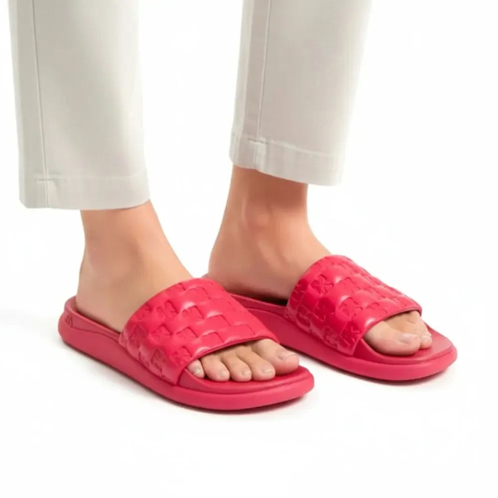 Michael Kors Rubin Red Finnie Slide Sandals, US7